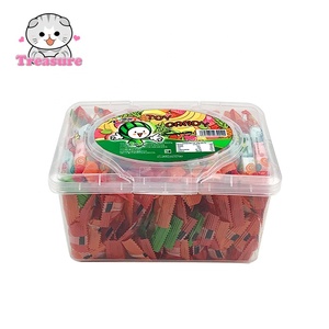 Penjualan laris murah warna-warni permen lembut krim buah manis peluit rasa Tablet pola bola permen Gummy dengan bahan gula - Product Image 2