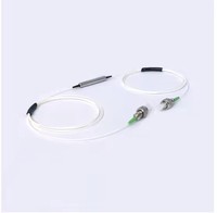 Diskon besar 0.9mm Mini PLC Fiber Optic Splitter SC tipe APC/UPC 1X4/1X8/1X16/1X32/1X64 konektor LC tabung baja untuk 4G/5G PoE