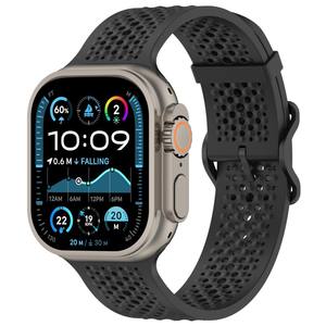 Win-Win Silikon Sport band mit atmungsaktiven Löchern für Apple Watch Ultra 2 49mm IWatch Serie 10 9 8 7 42mm 44mm 45mm 46mm - Product Image 3