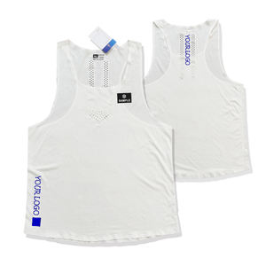 B438 الشركة المصنعة الرياضة بلا أكمام البوليستر سريع الجفاف سترة التكبير مخصص تشغيل الماراثون قمم للدبابات - Product Image 1