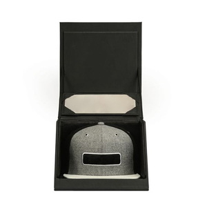 Scatole per cappelli fedora da uomo in cartone con logo personalizzato design scatola da imballaggio per cappello in <span class=keywords><strong>velluto</strong></span> da <span class=keywords><strong>donna</strong></span> scatole per cappelli da regalo di lusso - Product Image 2