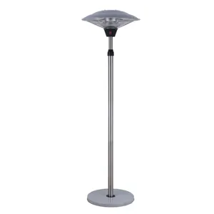 Calentador eléctrico irradiado infrarrojo para patio, 2100W, fibra de carbono vertical, jardín, 3 Ajustes de calor: calentador de aire de techo halógeno