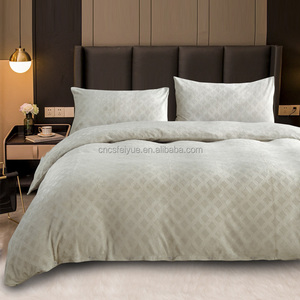 FY Customized Logo Wholesale Soft <strong>Beige</strong> Diamond Embossed 100% Polyester Flannel Fleece <strong>Bedding</strong> <strong>Set</strong> for Adults Kids - Product Image 2