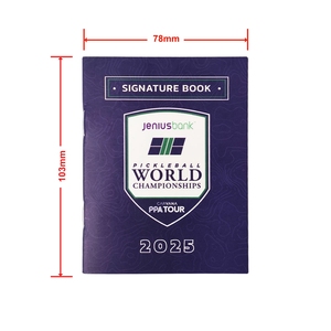 Servicio de Impresión de Folletos Personalizados para Eventos Deportivos de Pickleball, Folleto con Firma de Atleta, Impresión con Encuadernación Rústica y Cosido a Caballete - Product Image 3