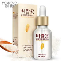 HOREC Weiß Reis Bleaching Serum Gesicht Feuchtigkeits Creme Anti Falten Anti Aging Gesicht Feinen Linien Akne Behandlung Hautpflege 15ml
