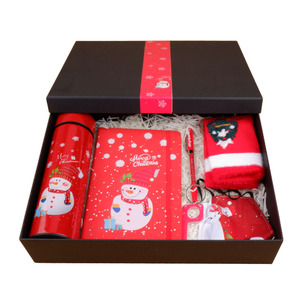 Juego <span class=keywords><strong>de</strong></span> bolígrafos rojos <span class=keywords><strong>de</strong></span> regalo <span class=keywords><strong>de</strong></span> Navidad, taza <span class=keywords><strong>de</strong></span> vacío <span class=keywords><strong>de</strong></span> temperatura, llavero, máscara, calcetín, cuaderno con caja negra, nuevo diseño <span class=keywords><strong>2021</strong></span> - Product Image 1
