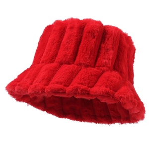 Chapeau Bob Élégant en Fausse Fourrure Couleur Unie Respirant Chaud et Épais Anti-Froid pour Femme Automne & Hiver - Product Image 4
