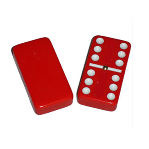 Jumbo Doble 6 rojo con spinners dominó - Product Image 1