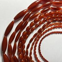 Perles de pierres précieuses en agate rouge AA en gros, cristal pour la fabrication de bijoux de mode, 9 tailles disponibles, environ 380 mm
