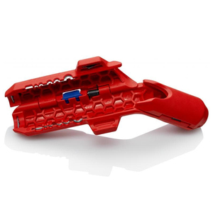 Knipex ergostrip เครื่องมือปอกสายเคเบิลสำหรับสายโคแอกเซียลข้อมูลและสายกลม - Product Image 1
