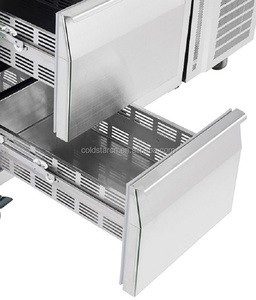 2 schubladen zähler gefrierschrank, edelstahl kommerziellen unterbau kühlschrank - Product Image 3