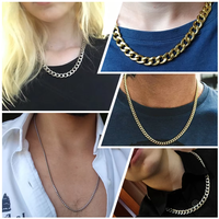 Collier ras du cou punk pour hommes et femmes, bijoux tendance, chaîne en acier inoxydable 316L, forme papillon, couleur noir, or, argent, maille gourmette