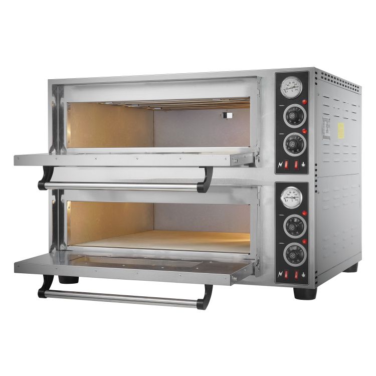 Commerciële Dubbeldeks Bakoven Commerciële Pizza Brood Maken Machine Bakkerij Oven Voor Backing