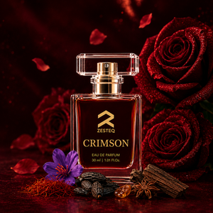น้ำหอม Zesteq Crimson Long Lasting Liquid Eau De Parfum 30 มล. ชุดของขวัญสำหรับผู้หญิง ได้มาตรฐาน IFRA ติดทนนาน 7-8 ชั่วโมง กลิ่นกุหลาบ วานิลลา หญ้าฝรั่น และอูด - Product Image 1