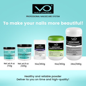 بودرة أكريليك للأظافر من VO Custom بوزن 680 جرام، بودرة أكريليك شفافة بالجملة، مجموعة بودرة أكريليك للأظافر - Product Image 2