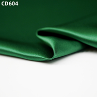 Tissu en satin de soie de mûrier 100% haut de gamme 30MM, soie pure couleur verte pour Kimono En Soie, plissé brut marocain pour mariage