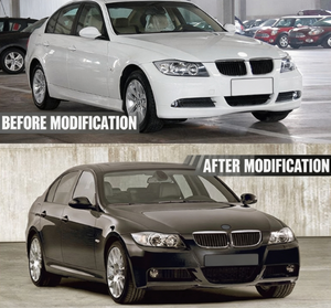 ชุดแต่งภายนอกรถยนต์ Auron 3 Series E90 รุ่นใหม่ อัพเกรดกันชน ปี 2005-2008 ราคาดีที่สุด ชุดกันชนครบชุด - Product Image 6