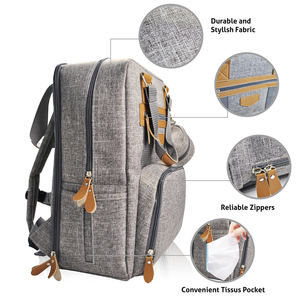 Sac à dos de voyage imperméable pour bébé maman avec sac à sucette - Product Image 4