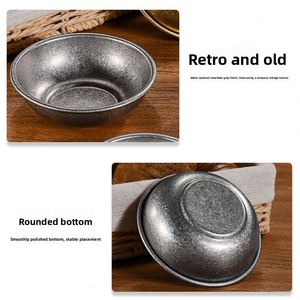 Retro 304 Stainless Steel Round Sauce Dish, <b>Small</b> Dipping Plate for Ketchup, Vinegar & Condiments - Product Image 4