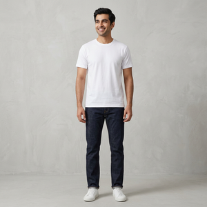 Camiseta de Algodón 100% Personalizada al por Mayor con el Logotipo de su Marca, Camiseta Lisa para Hombre, Camisetas Casuales para Hombre - Product Image 1