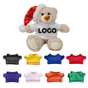 TシャツTシャツ<span class=keywords><strong>3</strong></span>色DIYクリスマスギフト用OEM ODM PPコットン充填スーパーソフトぬいぐるみ - Product Image 2