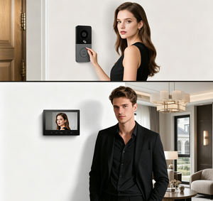 <span class=keywords><strong>Videoportero</strong></span> Inteligente IPS de 7 Pulgadas, 1080P HD, Entrada sin Llave RFID, Timbre Metálico IP55, 16 Tonos de Llamada, Control de Doble Bloqueo para Viviendas - Product Image 2