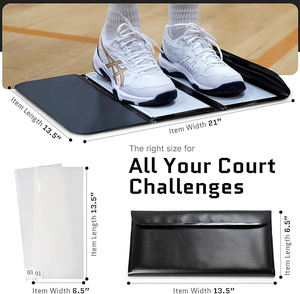 Draagbare basketbal kleefmat met verwisselbare vellen, basketbalschoen gripversterker - kleefpad voor basketbalschoenen - Product Image 3