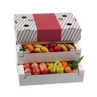 Boîtes de fruits ondulé lourd personnalisé Carton Carton Cerise Orange Pomme Citron Mangue Banane Légumes Fruits Emballage Boîte de papier