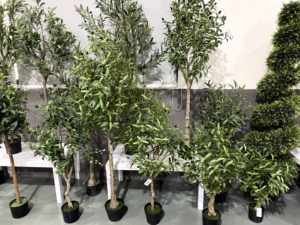 Arbre d'<span class=keywords><strong>olivier</strong></span> artificiel de haute simulation Ruopei 90-270 cm résistant aux UV, faux <span class=keywords><strong>olivier</strong></span> avec <span class=keywords><strong>pot</strong></span>, décoration intérieure, bureau, hôtel - Product Image 2