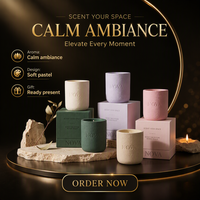 Bougie parfumée en céramique personnalisable, durable, de qualité supérieure, en gros, promotionnelle, NOVA, avec boîte cadeau, idéale pour les cadeaux de fêtes