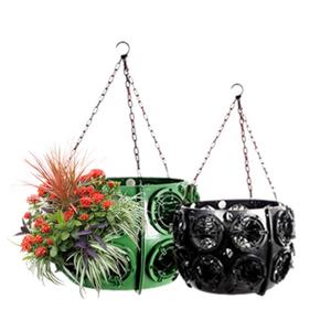 Système d'irrigation hydroponique pour paniers suspendus, paniers suspendus demi-ronds pour fleurs, jardin vertical - Product Image 1