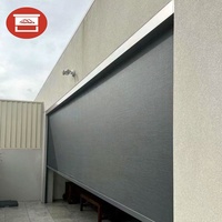Stores extérieurs à enroulement pour pergola, stores à fermeture éclair pour fenêtre de garage, couverture de patio, écran motorisé à fermeture éclair sur rail