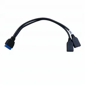 20 Pin to dual USB 3.0 dual usb cable extension oem computer cables for laptop