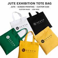 Sac fourre-tout en coton pour exposition, sérigraphie, taille personnalisée pour le shopping professionnel, la promotion d'événements et la vente au détail, faible MOQ