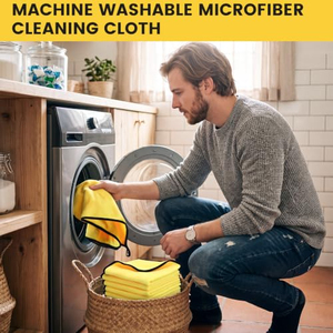 Serviette de lavage auto en microfibre double face OEM d'usine, 300 g/m², épaissie, en tissu peluche haute et basse densité pour le detailing et le polissage des véhicules - Product Image 4