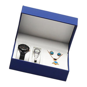 Caja de Almacenamiento de Joyería de Cuero PU con 6 Colores, Caja de Regalo con Tapa Curva, Caja de Embalaje para Joyería y Relojes - Product Image 1