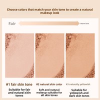 Poudre libre OEM transfrontalière fabriquée en usine, teintes naturelles, texture légère et transparente, estompant les imperfections, poudre de finition pour le teint.