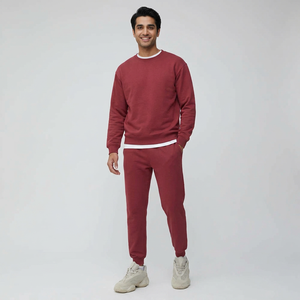 Jogging pour homme avec logo personnalisé, en coton mélangé French Terry, lavé, respirant, pantalon côtelé pour homme avec poches - Product Image 1
