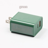 Adaptateur de charge rapide HNT Colorful PD 20W Type C, adaptateur de voyage universel portable pour téléphones mobiles, chargeur US 100-240V