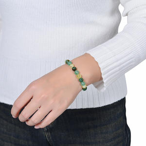 Handgemachte Energie Perlen Schmuck natürliche gelbe Tigerauge Stein grün Achat Citrin Geld Erfolg Reichtum Glück Armband Frauen Männer - Product Image 5