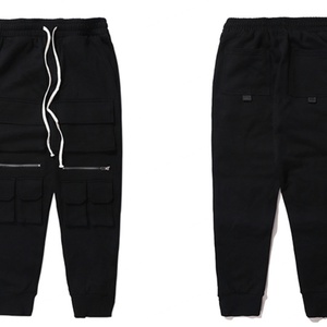 Pantalones Deportivos de Algodón para Hombre, Estilo Hip Hop, para Entrenamiento, Fitness, con Múltiples Bolsillos, Cierre de Cremallera, Corte Ajustado, para Gimnasio y Deportes, 2020 - Product Image 3