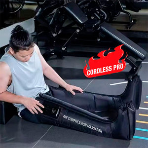 Bottes de compression thérapeutiques portables sans fil à <span class=keywords><strong>4</strong></span> chambres, 3200 mAh, avec télécommande et démarrage synchrone, marque privée - Product Image 1