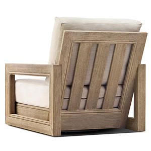 Juegos de <span class=keywords><strong>jardín</strong></span> modernos personalizables, asientos profundos de ocio, sofá, Villa, Patio, muebles de madera de teca para todo tipo de clima, juego de sofá para exteriores - Product Image 3