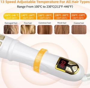 Rizador de Pelo Eléctrico Profesional de Cerámica, Automático y Giratorio, con Pantalla LED de Temperatura, <span class=keywords><strong>4</strong></span> Ajustes de Temperatura, Rápido - Product Image 4