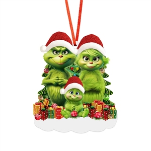 Oferta Especial: Encanto Personalizable de Resina de Pareja <span class=keywords><strong>Grinch</strong></span> - Colgante de Adorno Navideño para Árbol de Navidad, Decoración del Hogar para Fans de Películas - Product Image 2