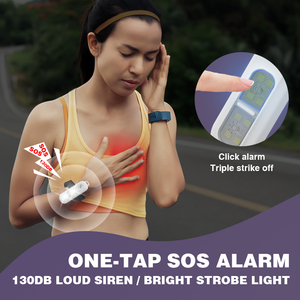 Nhà máy OEM thiết kế mới cá nhân an ninh báo động chống tấn công phụ nữ khẩn cấp an toàn báo động Keychain cho đêm Runner tự vệ - Product Image 4