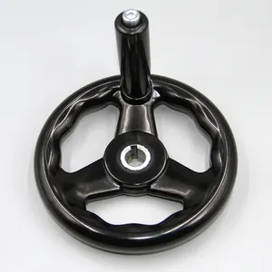 Tay Quay Ba Nan Bằng Nhựa Bakelite Mịn Màu Đen Có Thể Tùy Chỉnh Tay Quay Cơ Khí <span class=keywords><strong>CNC</strong></span> - Product Image 6