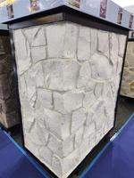Revêtement mural en pierre de quartzite blanche de style européen pour villa extérieure, pierres de parement, carreaux muraux, pierre empilée, fabrication de marbre fendu
