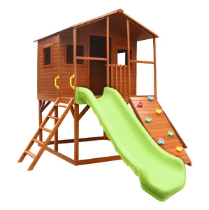 Hanlin Company Kids Christmas Maison en bois Équipement d'amusement extérieur un <span class=keywords><strong>parc</strong></span> de jeu amusant <span class=keywords><strong>et</strong></span> une maison de <span class=keywords><strong>jardin</strong></span> pour les enfants - Product Image 5