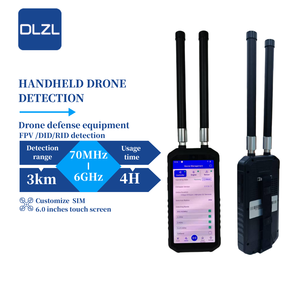 Портативный детектор беспилотников FPV/UAV с Wi-Fi, диапазон 70 МГц-6 ГГц, дальность 0-3 км, обнаружение 15 дронов, 99%+ успешности, 3-4 часа работы для безопасности и защиты - Product Image 1